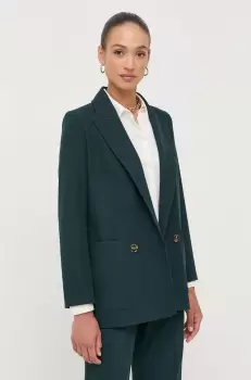 Ivy Oak sacou culoarea verde, cu doua randuri de nasturi, neted imagine