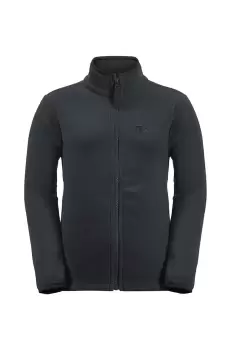 Jack Wolfskin bluza copii TAUNUS JACKET K culoarea negru, neted imagine
