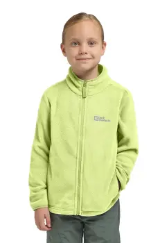 Jack Wolfskin bluza copii TAUNUS JACKET K culoarea verde, neted, 1609482 imagine