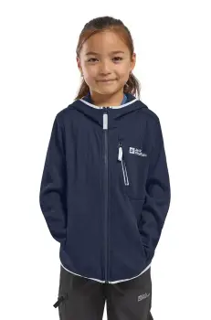 Jack Wolfskin geaca copii ACTAMICRID MIDLAYER culoarea albastru marin imagine