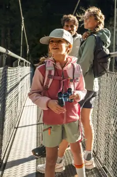 Jack Wolfskin geaca copii ACTAMICRID MIDLAYER culoarea roz imagine