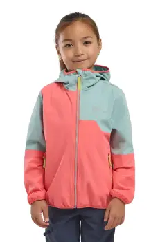 Jack Wolfskin geaca copii TURBULENCE HOODED JKT K culoarea portocaliu, A63683 imagine
