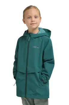 Jack Wolfskin geaca de ploaie copii MALIMA culoarea verde imagine