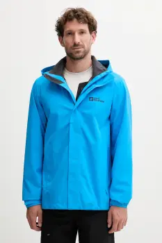 Jack Wolfskin geaca de ploaie Trailtime 2L culoarea verde, A63903 imagine