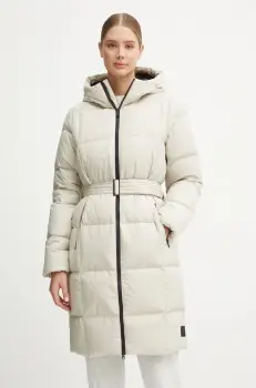 Jack Wolfskin geaca de puf femei, culoarea gri, de iarna imagine