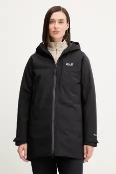 Jack Wolfskin geaca de puf ICECAPE culoarea negru, A65298 imagine