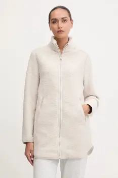 Jack Wolfskin hanorac fleece HIGH CURL culoarea bej, uni, A65074 imagine