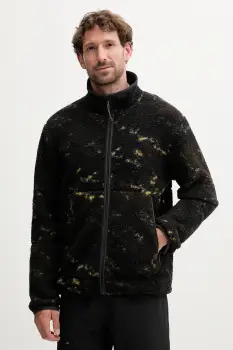 Jack Wolfskin hanorac fleece STONE LITE culoarea verde, cu imprimeu, A65120 imagine