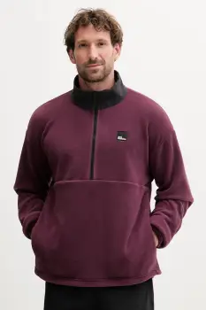 Jack Wolfskin hanorac fleece SUMETRO culoarea violet, uni, A64109 imagine