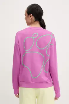 Jack Wolfskin hanorac pentru femei, din bumbac Celebrate The Paw imagine