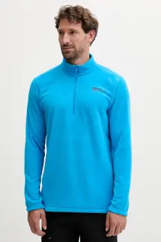 Jack Wolfskin hanorac Taunus culoarea galben, uni, 1709522 imagine