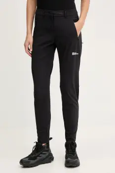 Jack Wolfskin pantaloni de exterior Hikeout culoarea negru, A63927 imagine