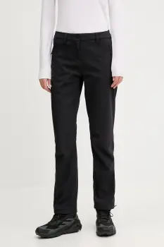 Jack Wolfskin pantaloni de exterior TREK TERRAIN culoarea negru, A65301 imagine