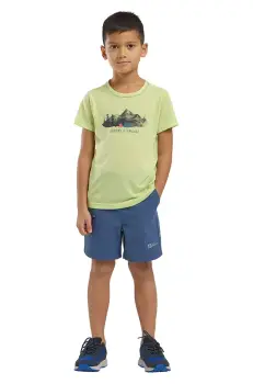 Jack Wolfskin pantaloni scurti copii TURBULENCE SHORTS K neted, talie reglabila, A63685 imagine