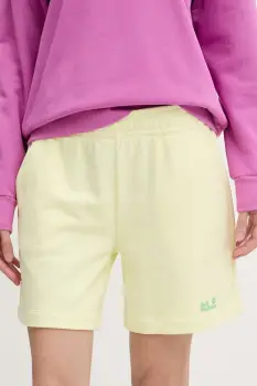 Jack Wolfskin pantaloni scurti de trening pentru femei, din bumbac Celebrate The Paw imagine