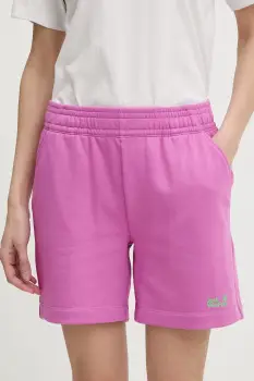 Jack Wolfskin pantaloni scurti de trening pentru femei, din bumbac Celebrate The Paw imagine