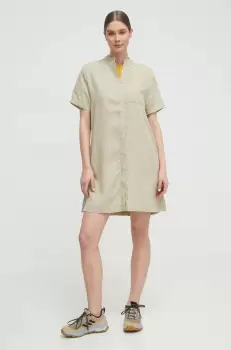 Jack Wolfskin rochie sport Mojave culoarea bej, mini, drept imagine