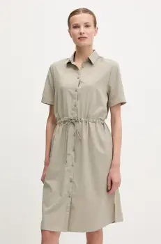 Jack Wolfskin rochie Waimea culoarea verde, mini, drept, A63887 imagine