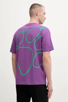 Jack Wolfskin tricou de antrenament pentru barbati, din bumbac Celebrate The Paw imagine