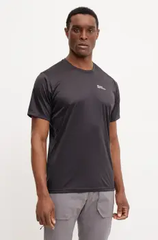 Jack Wolfskin tricou sport Tech culoarea negru, neted, A63293 imagine