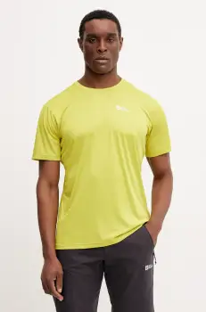 Jack Wolfskin tricou sport Tech culoarea verde, neted, A63293 imagine