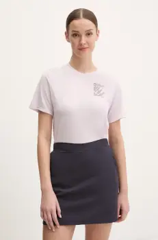 Jack Wolfskin tricou sport Vonnan Graphic culoarea violet, A63953 imagine