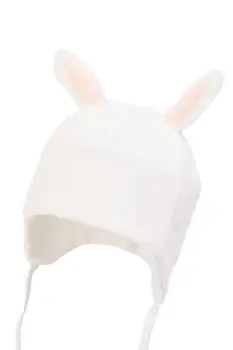 Jamiks caciula bebe EUGENIE culoarea alb, JZI181 imagine