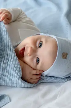 Jamiks caciula bebe VERONA bumbac, din tesatura neteda, JLH066 imagine