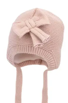 Jamiks caciula copii AMARIA culoarea roz, din tesatura neteda, JZH230 imagine