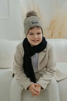 Jamiks caciula copii ANTON IV culoarea maro, JZH029 imagine