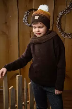 Jamiks caciula copii BRETTE culoarea maro imagine