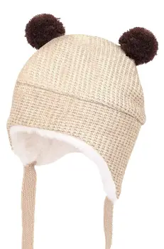 Jamiks caciula copii COMO culoarea bej, JZH249 imagine