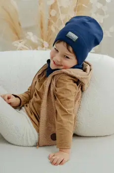 Jamiks caciula copii ELMAN culoarea albastru marin, JZH025 imagine