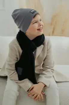 Jamiks caciula copii ELMAN culoarea gri, JZH025 imagine