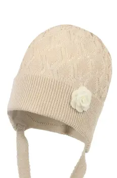 Jamiks caciula copii GALI culoarea bej, din tesatura neteda, JWH066 imagine