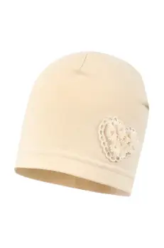 Jamiks caciula copii HALIMEDA culoarea bej, din tesatura neteda, JWH077 imagine