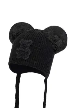 Jamiks caciula copii HOLLY IVA culoarea negru, JZH185 imagine