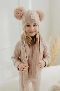 Jamiks caciula copii HOLLY IVA culoarea roz, JZH185 imagine