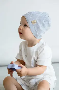 Jamiks caciula copii LUZ culoarea gri, din tesatura neteda, JWH109 imagine