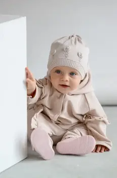 Jamiks caciula copii MAGNA culoarea roz, din tesatura neteda, JWH029 imagine