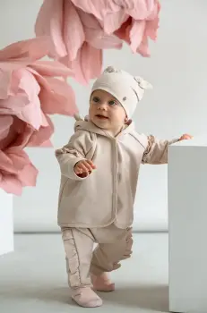 Jamiks caciula copii NALLI culoarea roz, din tesatura neteda, JWH033 imagine