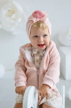 Jamiks caciula copii ONDINE culoarea roz, din tesatura neteda, JWH075 imagine