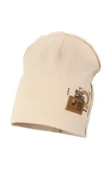 Jamiks caciula copii OREST culoarea maro, din tesatura neteda, JWH063 imagine