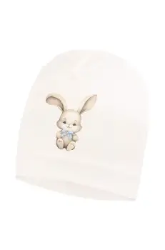 Jamiks caciula copii ROBIN culoarea alb, din tesatura neteda, JLH023 imagine