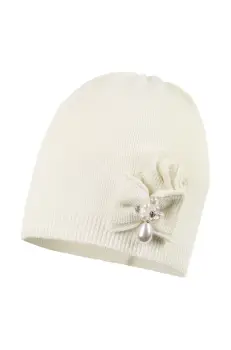 Jamiks caciula copii SEDNA culoarea bej, din tesatura neteda, JWH083 imagine