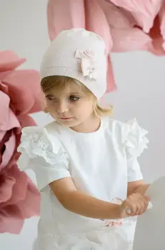 Jamiks caciula copii SEDNA culoarea roz, din tesatura neteda, JWH083 imagine