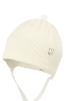 Jamiks caciula copii SELIM culoarea bej, din tesatura neteda, JWH036 imagine