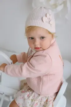 Jamiks caciula copii THALASSA culoarea roz, din tesatura neteda, JWH091 imagine