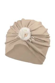 Jamiks caciula copii TITANI culoarea maro, din tesatura neteda, JWH089 imagine