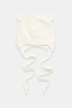 Jamiks caciula de bebelus din lana EFRAN culoarea bej, JZI032 imagine